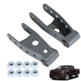 TJHSM Rear Lowering Drop Shackle Kit Replacement for 2007-2018 Silverado/Sierra SE702001