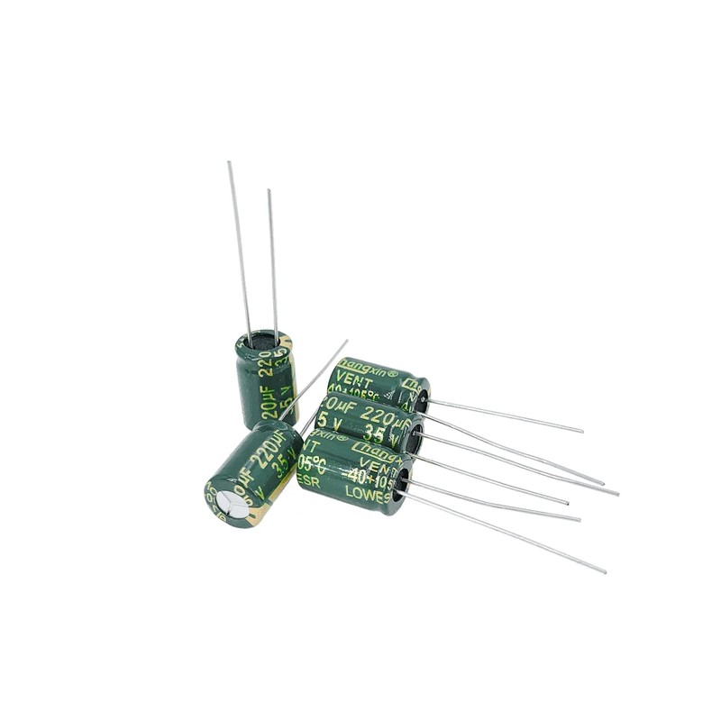 PENGLIN 20pcs Electrolytic Capacitors 35V 220UF 105℃ 8x12mm High Frequency