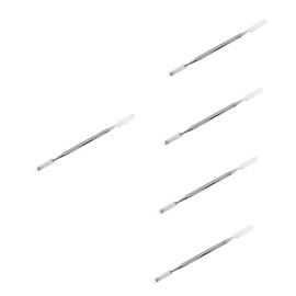 FOMIYES 5pcs Stainless Steel Makeup Mixing Bar Silver Rod for Foundation Eye Shadow Professional Easy Cleaning