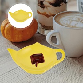 Ceramic Tea Bag Saucer Tea Bags Tea Bag Container Tea Bag Holders Teabags Organizer Tea Bag Storage Holder Small Seasoning Dish Decorative Tea Bag Coaster Spice Dish Ceramics PRETYZOOM