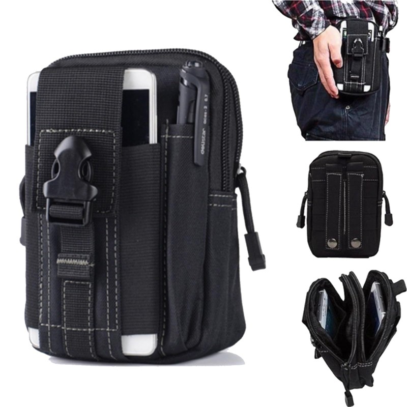 FineGood Multi-functional Pouch, Waist Bag, Waterproof Design, Travel, Outdoors, Hiking,