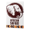 Tin Sign Elephant Zoo African Safari