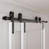 4-14FT Bypass Sliding Barn Door Hardware Kit Single Track System