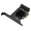 Adapter Card 6Gbps PCIE 4X to 10 Ports SATA3.0 Multi