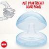Nuk Nipple Protection for Sensitive Nipples with Protective Case, Transparent,
