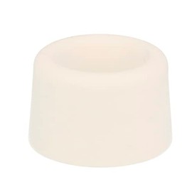 Amig - Door Stopper | Diameter 30 x 25 mm | Fixes to the floor by screw | Easy holder to protect walls from bumps and scratches | Prevents carriers | White Plastic