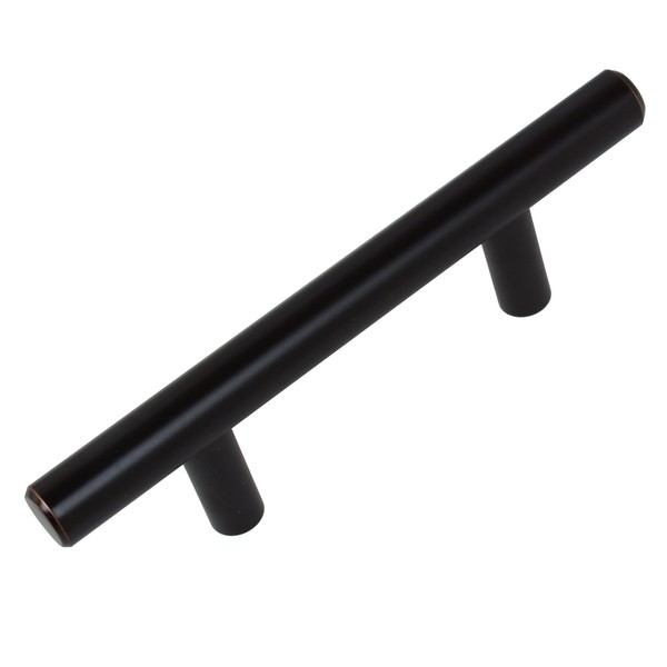 GlideRite Hardware 5007-64-ORB-10 2.5 inch Cc Oil Rubbed Bronze 5 inch Long Solid bar Handle Pulls 10 Pack