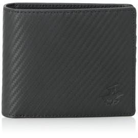 Beverly Hills Polo Club Bi-fold Wallet (Carbon Pattern), Black, Black