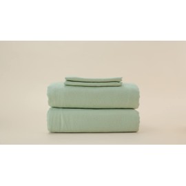 Sheets & Giggles Flannel Sheets - Eucalyptus Lyocell and Organic Cotton Blend Flannel Knit Sheets. They’re Soft, Warm, Cozy, and Planet-Friendly. Full, Sage
