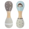 Bieco Baby Rattle Wooden Hedgehog | Dumbbell Rattle | Set