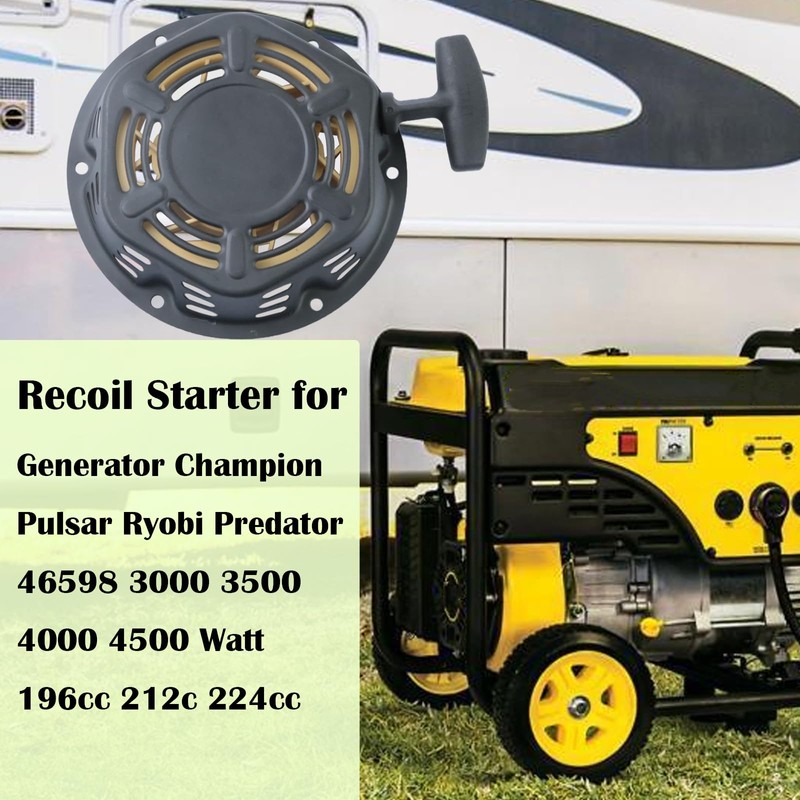 KIOSFOLI Recoil Pull Start Starter Compatible with for Champion 196cc