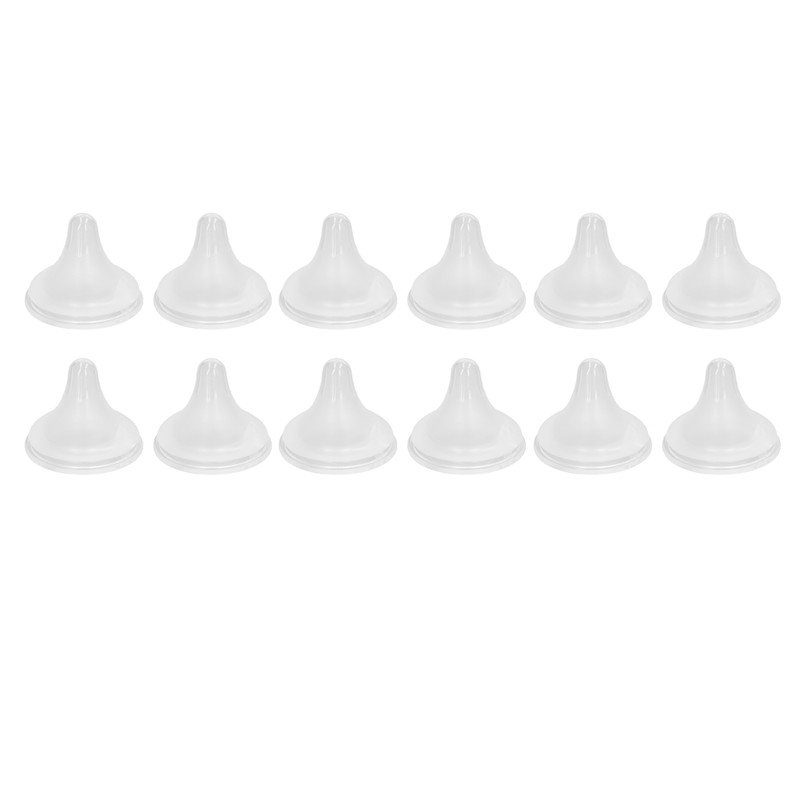 14Pcs Baby Bottle Nipple Silicone Soft Odorless Easy Cleaning Accessory