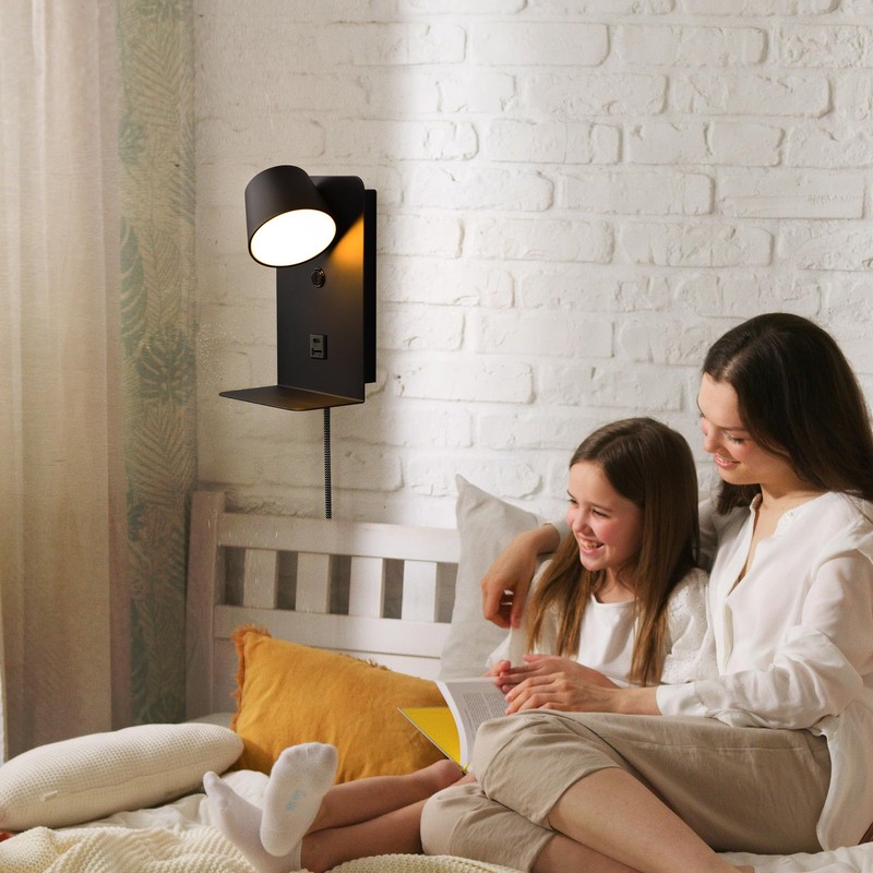 DEC LUCE DECOLUCE LIGHTING Modern LED Plug in Wall Sconce,