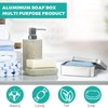 Tenbrachian 2 Pcs Travel Soap Cases, 150 ML Aluminum Soap