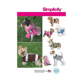 Simplicity 1239 - Patrón de Costura para Perros pequeños, medianos y Grandes