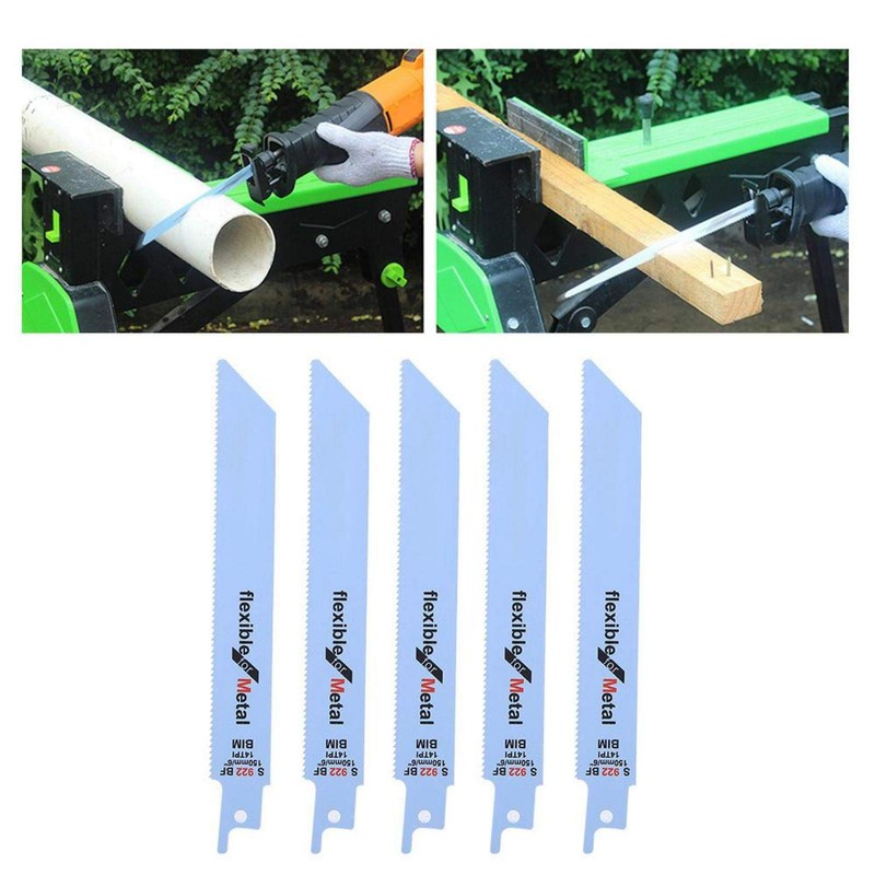 Fafeicy 5piezas de hoja de sierra recíproca de metal Kit