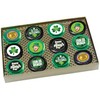 St. Patrick's Day - "COOKIE TALK" Chocolate Covered Cream Filled Sandwich Cookies - 12 PC