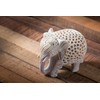 StarZebra - Nested White Elephant Figurines Handmade in Jali or