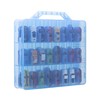 KISLANE Double Sided Storage Case for 48 Cars, Matchbox Cars,