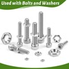 M6 Nuts, Pack of 25, Hex Nut Stainless Steel (Low