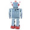 Metal Tin Robot Toy Retro Electric Rotating Figures Model Adult