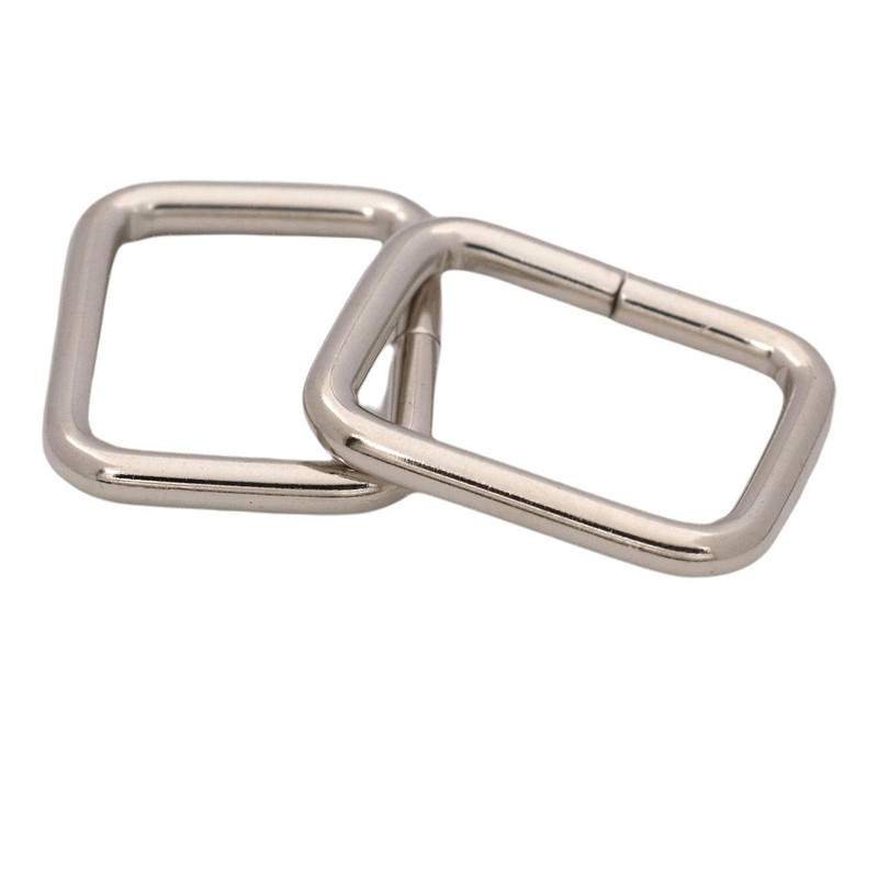 BIKICOCO Metal Rectangle Ring Buckles Square Strap Webbing Belt Rings