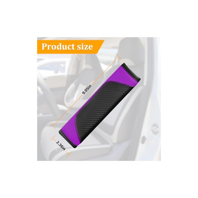 Osilly Carbon Fiber Seat Belt Covers - Soft Shoulder Protection