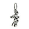 Dangle Teddy Bear with Flower Charm Bead for Charms Bracelets