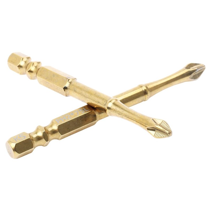 AUTOTOOLHOME 3 inch Titanium Coated Magnetic PH2 Anti Slip Screwdriver