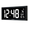 AcuRite 76102M Oversized LED Clock with Indoor Temperature, Date and
