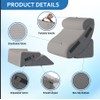 Ahpmeoa 5Pcs Orthopedic Bed Wedge Pillow Set for After Surgery,