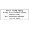 North Carolina Notary Stamp | Standard Self Inking Model, 2.3x0.81