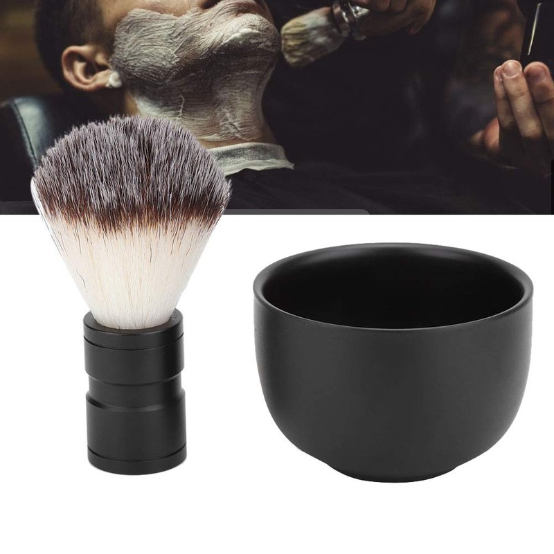 Set de tazón y brocha de afeitar, set afeitado hombre