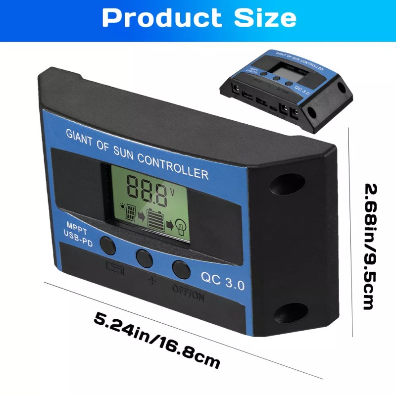 KEPEAK 60A/100A 12V/24V/36V/48 - 100A 12V/24V/36V/48V MPPT Charge Controller