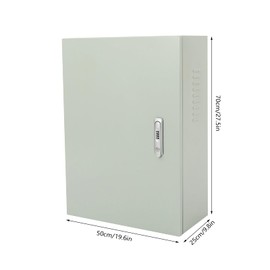 CeRaBuRET Wall-mounted EV Charger Protective Box, Charging Cable Organizer, White and Orange, 27.56*19.69*9.84in