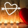 Adorable Heart shape LED Light Decorative Wall Hanging Lamp for