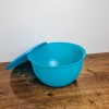 Tupperware Impressions Bowl Blue Mixing Storage #3091 4.3 Liters W/