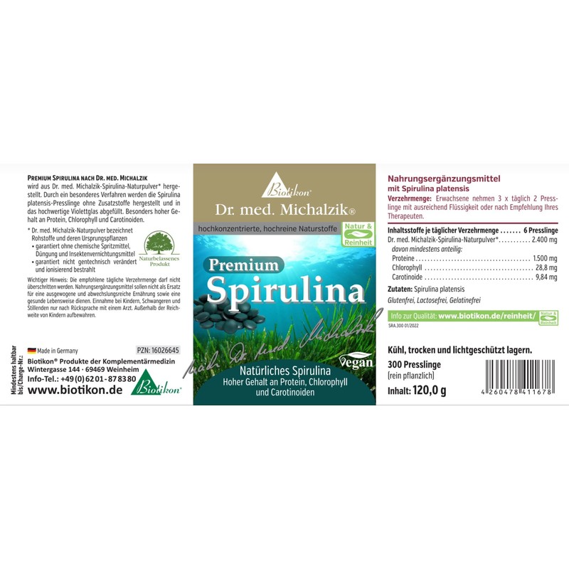 Premium Vegan Spirulina Pellets Made from Natural Teal Algae +