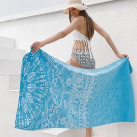 NovForth Beach Towel, 180 x 90 cm, Microfibre Beach Towel with Bag, Quick-Drying Sports Towels, Travel Towel, Sauna Towel, Portable Bath Towel, Large for Travel, Beach, Spa, Sauna