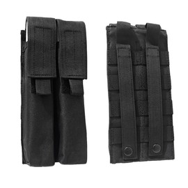ProWildGear Long Magazine Pouch P90 Double 600D Nylon Waterproof Accessory Bag Compatible with Molle System (Black)