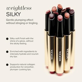 MERODA® Hydrating Lip Tint [DUSTY ROSE] - Long-lasting, Plumping Lip Balm for Volumized Lips - Refreshing Lip Stain with Hyaluronic Acid, Peptides, Vitamin C & Shea Butter for a Glossy Finish