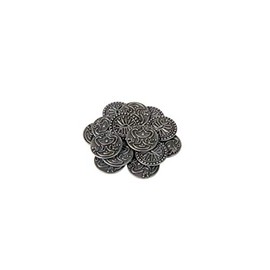 The Broken Token Prop Coins - 20mm Iron Indian Themed Replica Coins Pack of 15, Historical Prop and Novelty Coins