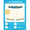 BesserBay Summer Boys' Swimming Trunks with Compression Liner Pockets UPF