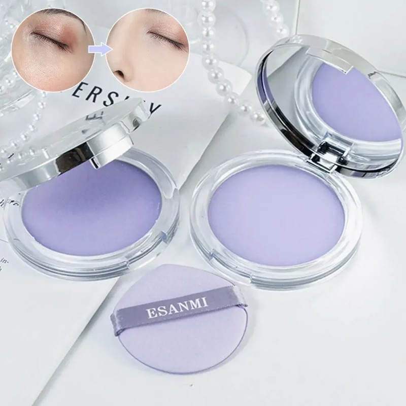 Esanmi, Polvo Fijador De Lavanda, Aceite De Maquillaje Natur