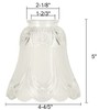 YELOKIE Set of 4 Premium Clear & Frosted Ceiling Fans