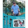 Antdvao Forearm Crutches Pair - Folding, Lightweight, Adjustable for Walking