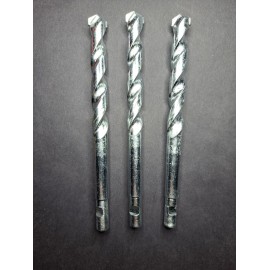 Unbranded Three 1/2"X 6"  CARBIDE TIP MASONRY CONCRETE DRILL BITS  slotted shank