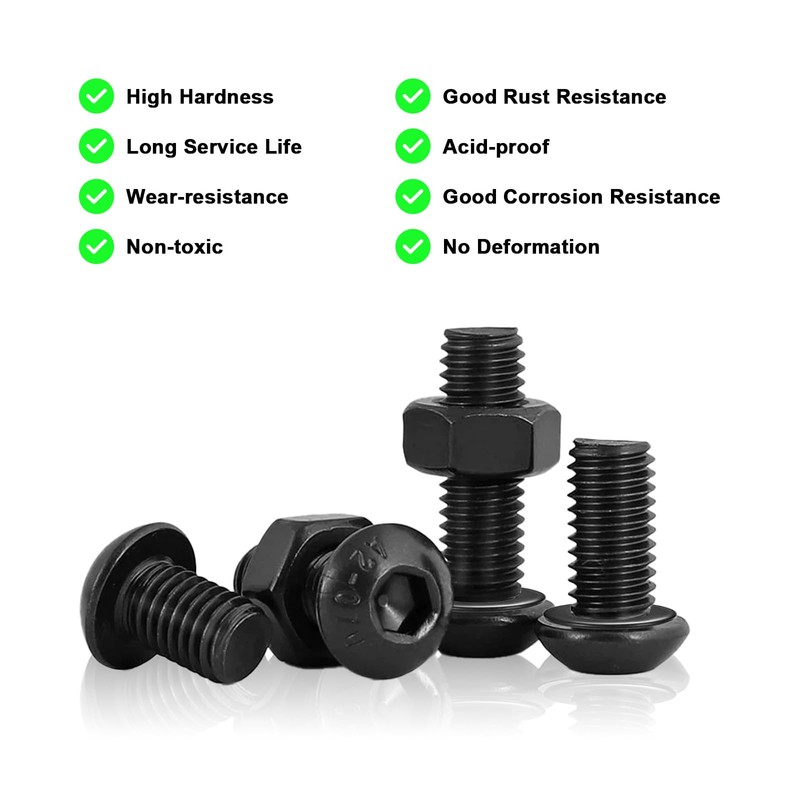 256 Pcs M5 Screws Set, Nuts and Bolts Assortment Kit,