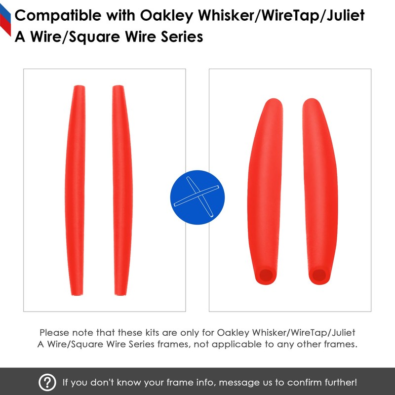 BLAZERBUCK Replacement Temple Sleeves Ear Socks for Oakley Whisker/Juliet/A Wire