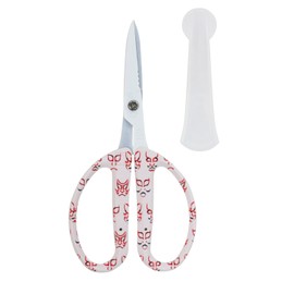 Chikamasa CRI360SFWCW All-Purpose Scissors, Fluorine, Japanese Pattern, Kabuki, Kabuki